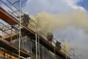 Dachstuhlbrand Koeln Poll Geislarerstr P055